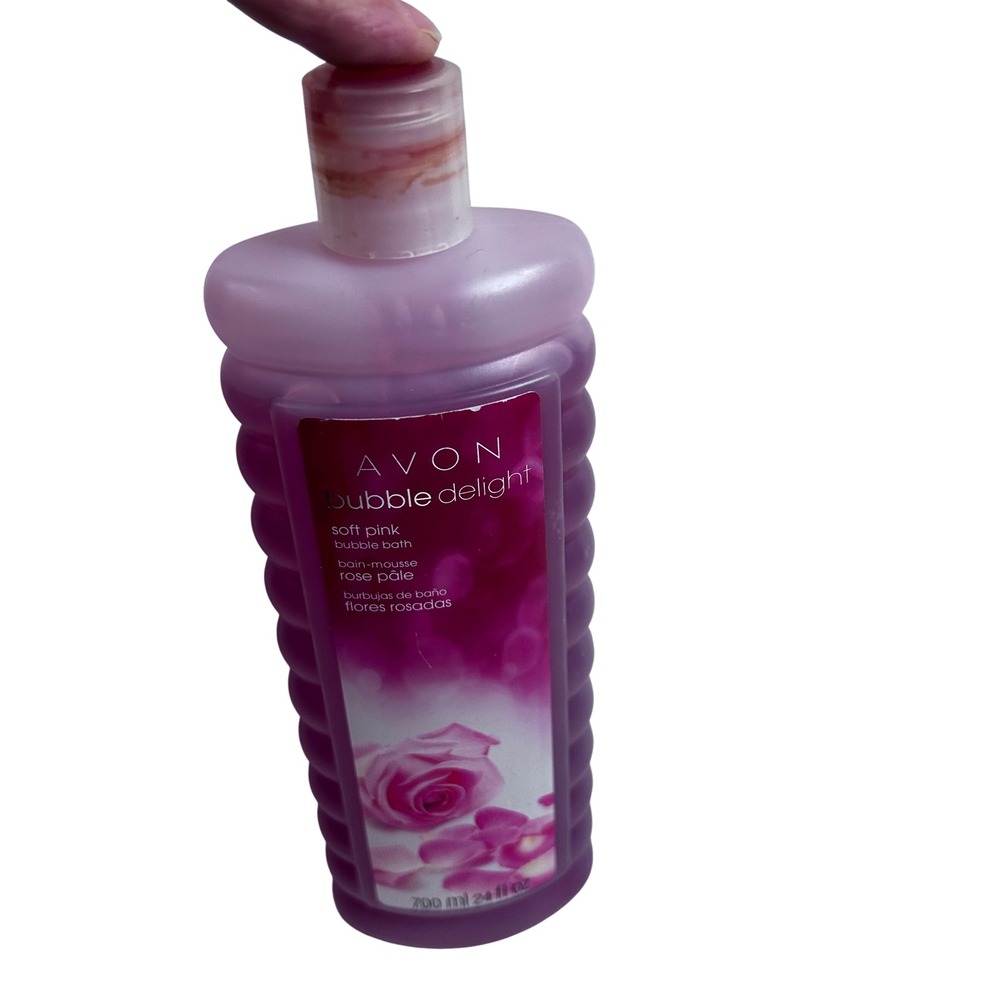 Avon Bubble Delight 24 fl oz Soft Pink Floral Scented Bubble Bath Women